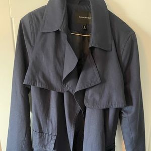 Navy Banana Republic Trench Coat